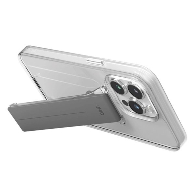 Uniq Dėklas Heldro Mount su stoveliu iPhone 15 Pro 6.1&quot; Permatomas/lucent Permatomas 2