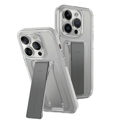 Uniq Dėklas Heldro Mount su stoveliu iPhone 15 Pro 6.1&quot; Permatomas/lucent Permatomas