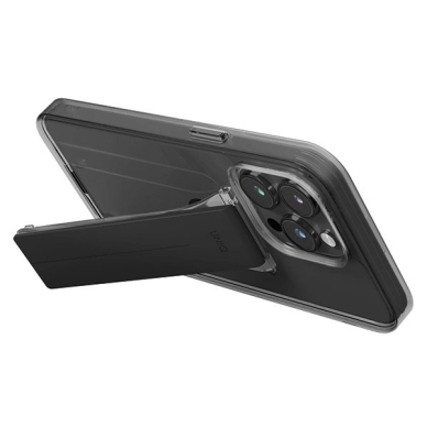 Uniq Heldro Mount Dėklas su stoveliu iPhone 15 Pro 6.1&quot; smoke/vapor smoke 2