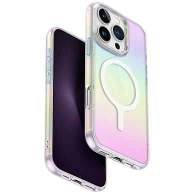 Uniq Iridescia Magclick Charging Dėklas skirtas iPhone 16 Pro Max - Multicolor