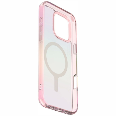 Uniq Iridescia Magclick Charging Dėklas skirtas iPhone 16 Pro Max - Rožinis 2