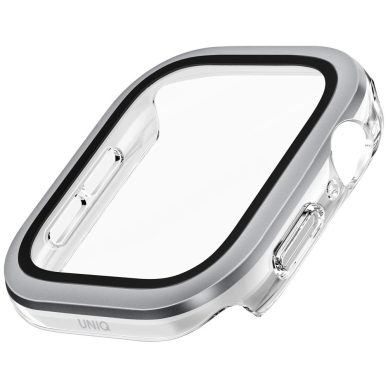 Uniq Voute Tempered Glass Dėklas skirtas Apple Watch 10 42 mm - Sidabrinis 3