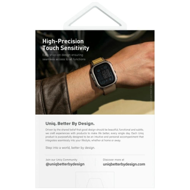 Uniq Voute Tempered Glass Dėklas skirtas Apple Watch Ultra 49mm - Juodas 5