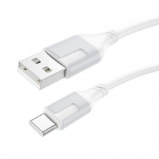 USB kabelis Borofone BX101 USB-A to USB-C 1.0m baltas