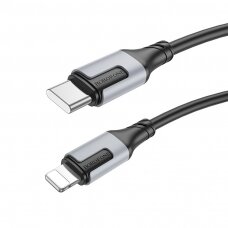 USB kabelis Borofone BX101 USB-C to Lightning 1.0m juodas