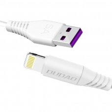 USB Kabelis Dudao / Lightning fast charging data kabelis 5A 2m baltas (L2L 2m baltas)