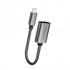 USB Kabelis Dudao to USB Type C 2.0 OTG adapter cable auksinis (L15T)