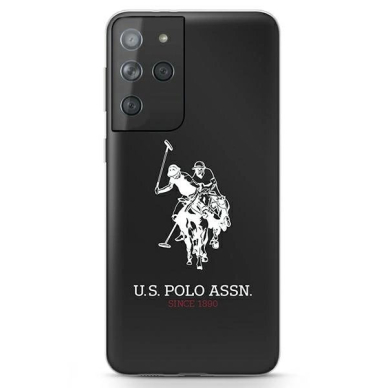 US Polo Shiny Big Logo dėklas Samsung Galaxy S21 Ultra - juodas