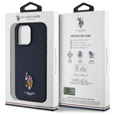 US Polo USHCP15XPEMV iPhone 15 Pro Max 6.7&quot; Navy Embroidered DH Color 7