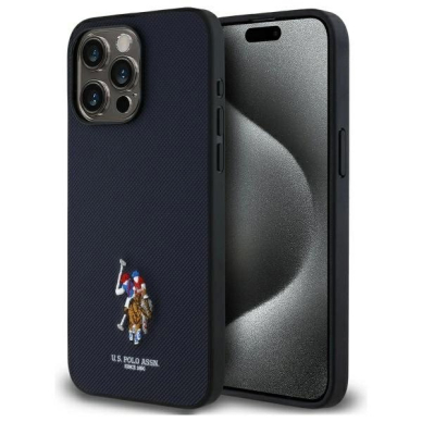 US Polo USHCP15XPEMV iPhone 15 Pro Max 6.7&quot; Navy Embroidered DH Color