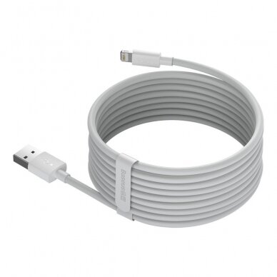 USB kabelis Baseus 2x set USB - Lightning cable fast charging Power Delivery 1,5 m baltas 5