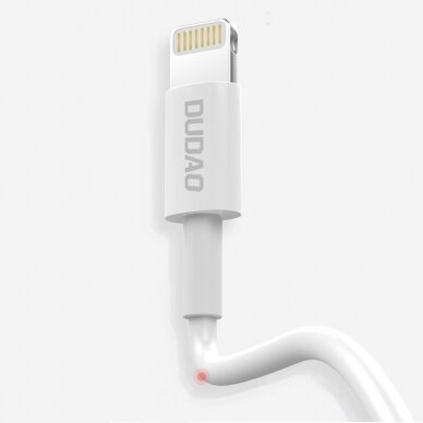 USB Kabelis Dudao / Lightning data charging kabelis 3A 1m baltas (L1L baltas) 1