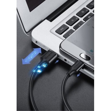 USB Kabelis Ugreen - micro USB kabelis 2A 1m juodas (60136)  UGLX912 7