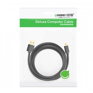 USB Kabelis Ugreen - mini USB cable 480 Mbps 2 m Juodas (US132 30472) 14