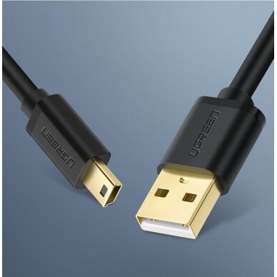 USB Kabelis Ugreen - mini USB cable 480 Mbps 2 m Juodas (US132 30472) 9