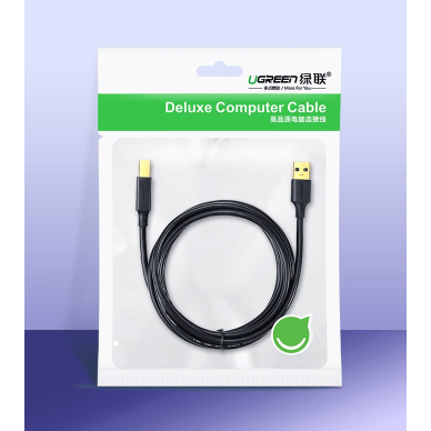 USB Kabelis Ugreen Type B (male) - USB 2.0 (male) printer cable 480 Mbps 1,5 m Juodas (US135 10350) 4