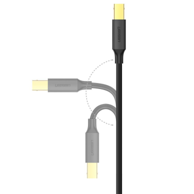 USB Kabelis Ugreen Type B (male) - USB 2.0 (male) printer cable 480 Mbps 1,5 m Juodas (US135 10350) 8