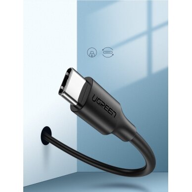 USB Kabelis Ugreen - USB Type C kabelis 3A 2m juodas (60118) 4