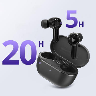 Vandeniui Atsparios Belaidės Ausinės Tronsmart Apollo Air + TWS Bluetooth 5.2 Juodos (372359) 13