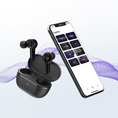 Vandeniui Atsparios Belaidės Ausinės Tronsmart Apollo Air + TWS Bluetooth 5.2 Juodos (372359) 14