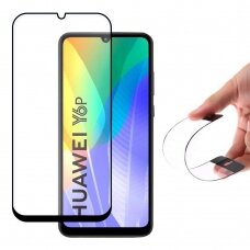 Wozinsky Flexi Nano Glass Hibridinis Pilnai Ekraną Dengiantis Stiklas Huawei Y6P Juodais Kraštais  DZWT2129