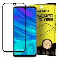 Wozinsky Full Glue Grūdintas Apsauginis Stiklas Huawei P Smart Plus 2019 / P Smart 2019 Juodais Kraštais