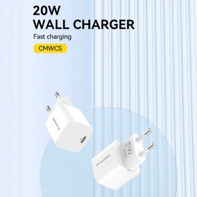 Wozinsky CMWCS USB-C PD 20W wall Įkroviklis  - baltas 4