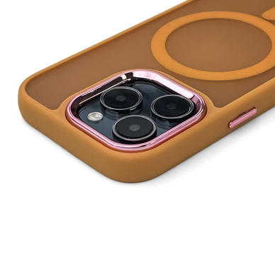 Wozinsky Fashion dėklas su MagSafe Samsung Galaxy S25 - oranžinis 3