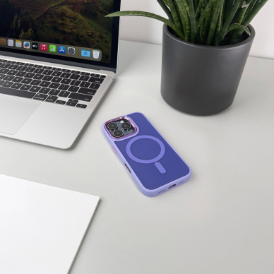 Wozinsky Fashion dėklas su MagSafe Samsung Galaxy S25 - violetinis 6