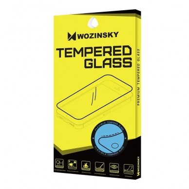 Wozinsky Flexi Nano Glass Hibridinis Pilnai Ekraną Dengiantis Stiklas Huawei Y6P Juodais Kraštais  DZWT2129 5