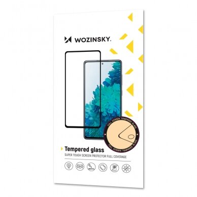 Wozinsky Full Cover Flexi Nano Glass Hybrid Screen Protector with frame for iPhone 13 Pro Max permatomas 9