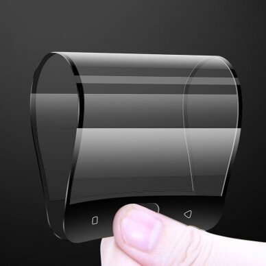 Wozinsky Full Cover Flexi Nano lankstus stiklas Samsung Galaxy A72 4G juodais kraštais 2