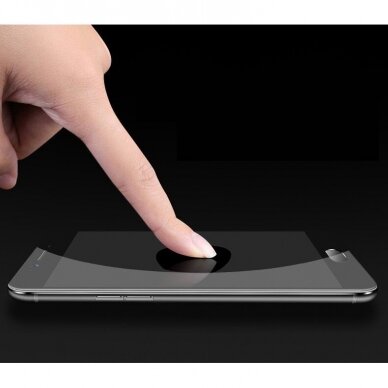 Wozinsky Full Cover Flexi Nano lankstus stiklas Samsung Galaxy A72 4G juodais kraštais 6