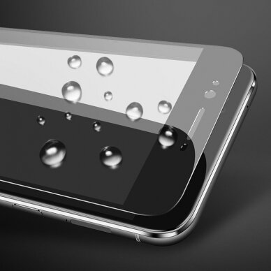 Wozinsky Full Cover Flexi Nano lankstus stiklas Samsung Galaxy A72 4G juodais kraštais 9