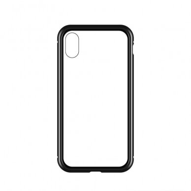 Wozinsky Full Magnetic Case Full Body Front and Back Cover with built-in glass for Samsung Galaxy A72 4G black-transparent 6