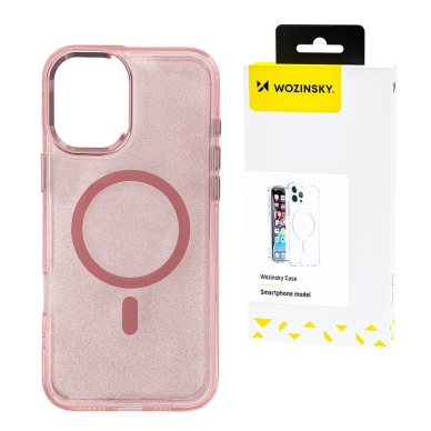 Wozinsky Glitter dėklas Samsung Galaxy S25 - rožinis su blizgučiais