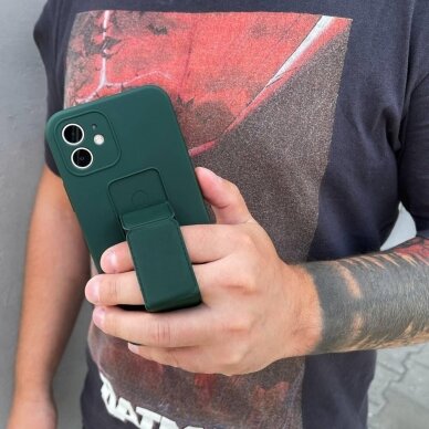 Iphone 11 Pro Max Wozinsky Kickstand Lankstaus Silikono Dėklas Su Stovu Pilkas 8