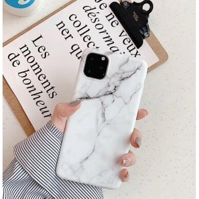 Wozinsky Marble TPU dėklas Samsung Galaxy A42 5G baltas 5