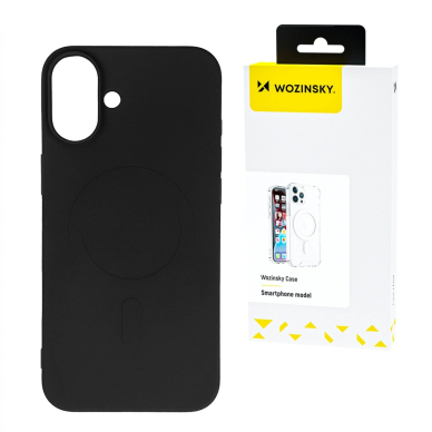 Wozinsky Silikoninis Dėklas Magsafe Magnetinis Dėklas skirtas Samsung Galaxy S25 - Juodas